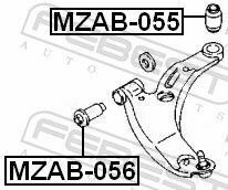 Сайлентблок переднего рычага (зад.) Mazda 323 98-04