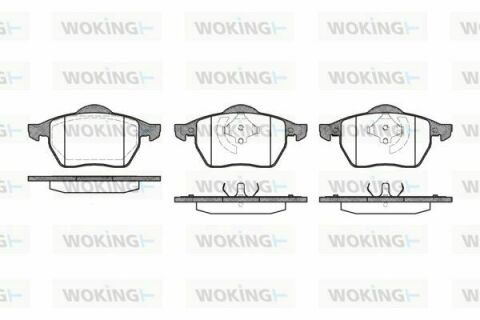 Гальмівні колодки пер. A3/Golf/Passat 1.4-2.9 94-10 (ATE) Гальмівні колодки пер. A3/Golf/Passat 1.4-2.9 94-10 (ATE)