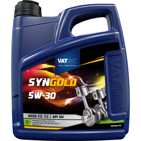 Моторное масло Vatoil SynGold 5W-30 4л. (ACEA C3-12, API SN)