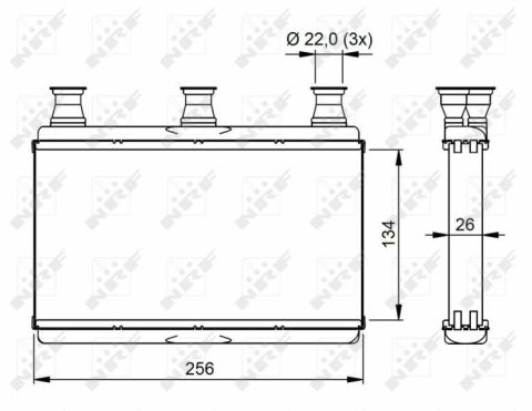 Радіатор пічки BMW 5 (E60/E61)/6 (E63/E64) 2.0-5.0 01-10