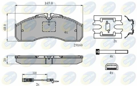 CBP21735 Comline - Тормозные колодки для дисков