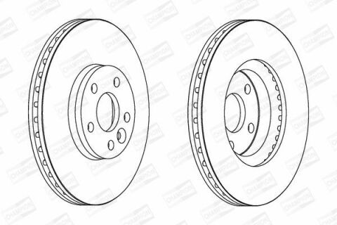 Диск тормозной передний Monder 07-,S-Max 06-,Kuga 08-,Galaxy 06- FORD