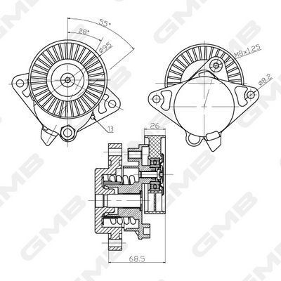 Ролик натяж.w202/w210/w220/w140/w163 db