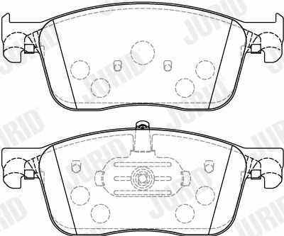 JURID CITROEN Гальмівні колодки передн. SPACETOURER, DISPATCH IV,JUMPY, EXPERT 1.6/ 2.0 D 02.16-
