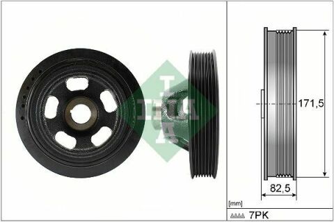 Шкив коленвала MB Sprinter 906 06-, (7PK), M 271.951