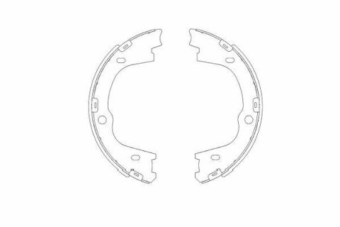 KAVO PARTS HYUNDAI Щеки тормозные задн. ix55,H-1 2.4/3.8 08-