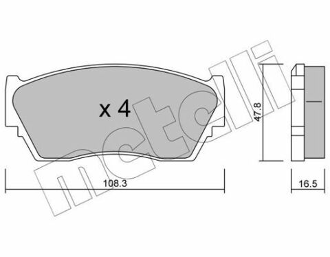 Колодки гальмівні (передні) Nissan Sunny II/III 1.4-1.6/2.0D 88-95