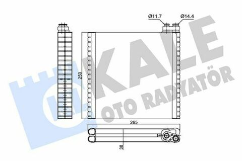 KALE FIAT Испаритель Ducato 06-