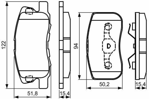 Колодки тормозные передние Colt -12 MITSUBISHI Колодки тормозные передние Colt -12 MITSUBISHI
