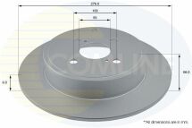 ADC01116 Comline - Диск гальмівний з покриттям