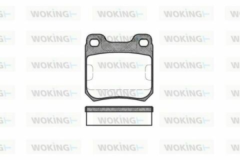 Тормозные колодки зад. Opel Omega/SAAB 9-5 2.0-3.0 87-03