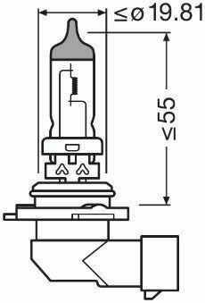 Автомобильная лампа OSRAM 2 шт.  HB4 12V P22d 51W 5000K