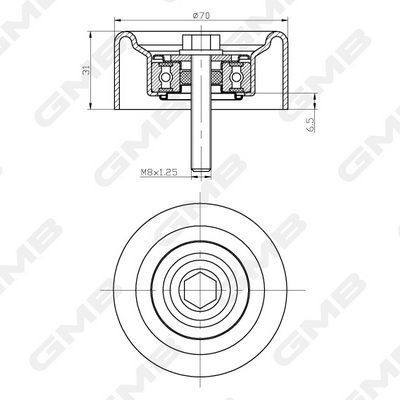 Ролик натяжной insignia a 2.0 opel