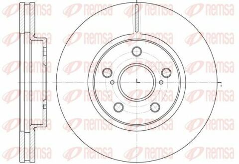 TOYOTA Диск тормозной перед. (Вентил.) Camry 01-