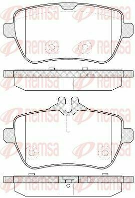 Колодки гальмівні задні . w222 s-class 13-