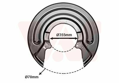 Защита диска тормозного (заднего) VW T5/T6 03-