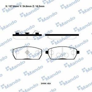 тормозные колодки передние grand vitara 1.6/2.0 05-