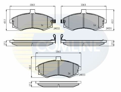 CBP31176 Comline - Тормозные колодки для дисков