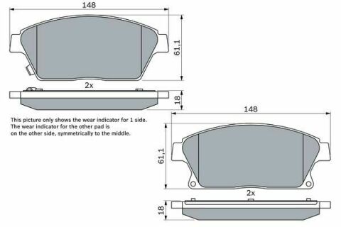 Колодки тормозные (передние) Opel Astra J/Zafira C/Chevrolet Cruze 09-