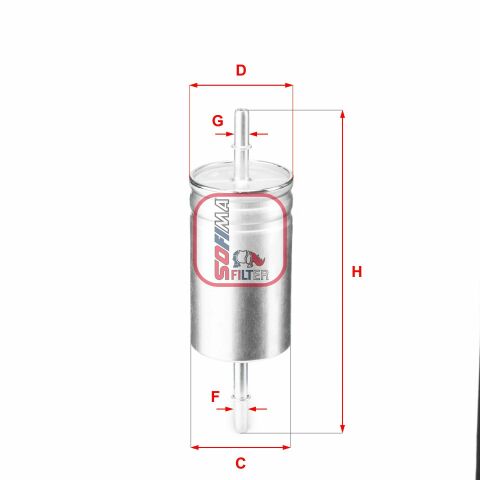 Фільтр паливний Ford Focus/C-Max/Volvo C30/C70/S40 1.6-2.4 04-
