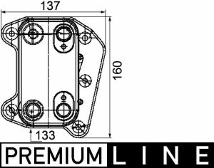 Радіатор масла ДВз W210/W163 (Premium Line! OE)