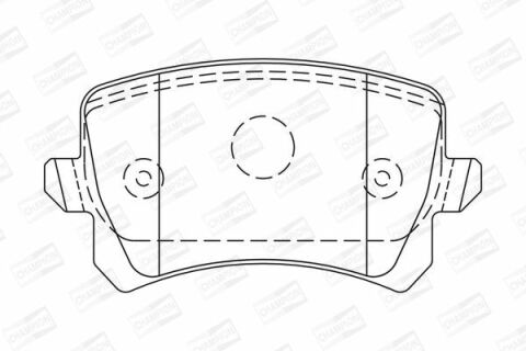 573667CH (Champion) Тормозные колодки для дисков