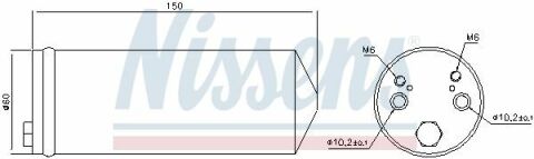 Осушитель MT L 200(96-)2.5 D(+)[OE MR167799]