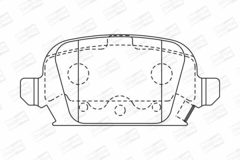 Тормозные колодки задние Corsa C 01- OPEL