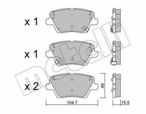 Колодки гальмівні (задні) Hyundai i30 16-/Kia Ceed 1.0-1.6 18-