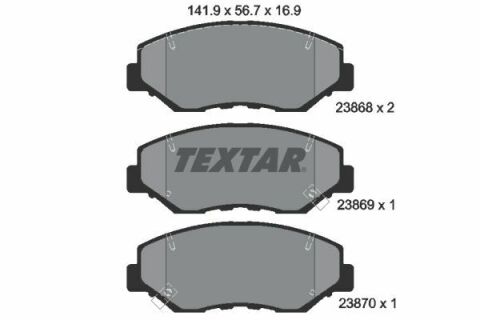 Колодки тормозные (передние) Honda CR-V/Accord 01-08 (Akebono)