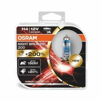 Лампа галогенная H4 12V 60/55W OSRAM Night Breaker 200 (2шт)