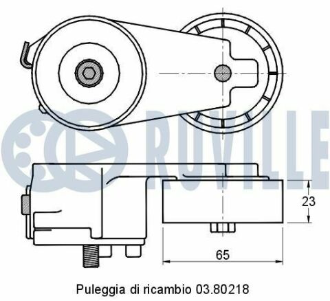 Натяжной ролик c-max 1,8tdci 06-, s-max, galaxy.