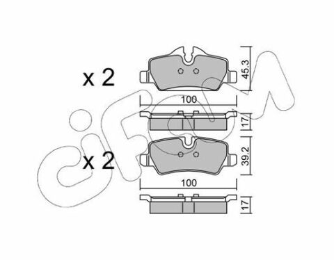 Колодки гальмівні задні COOPER 1.2-2.0 2013 - MINI