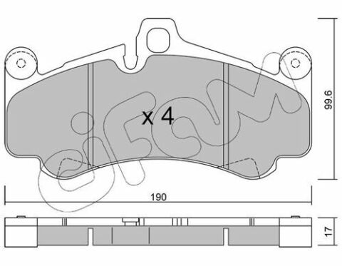 Колодки тормозные передн. 911 3.6, 3.8, 4.0 01- PORSCHE