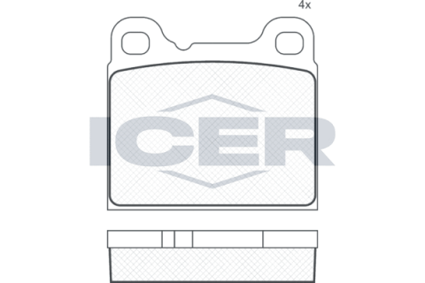 Колодки тормозные (задние) Volvo S70/S90/V70/V90/XC70 95-02