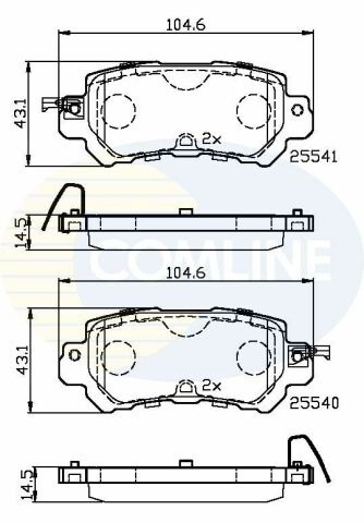 CBP32241 Comline - Гальмівні колодки до дисків