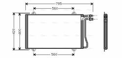 Радиатор кондиционера SPRINTER CONDENSER MB Радиатор кондиционера SPRINTER CONDENSER MB