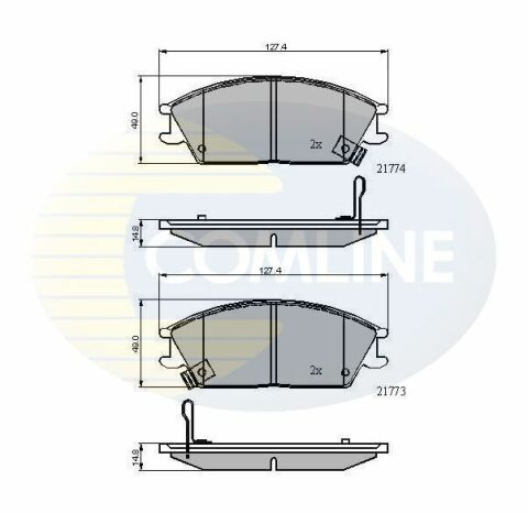 CBP3922 Comline - Тормозные колодки для дисков