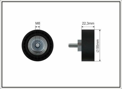Ролик поліклинового ременя MINI (R56)