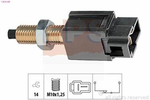 EPS HYUNDAI Выключатель STOP-сигналов Accent, Getz, Elantra, MITSUBISHI Pajero, Lancer,Kia,Mazda,Citroen,Suzuki,Toyota