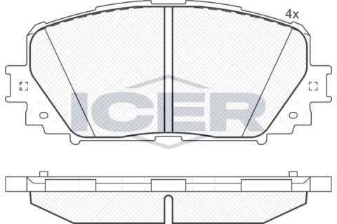 Колодки гальмівні (передні) Toyota Yaris 05-/Corolla XI 12-