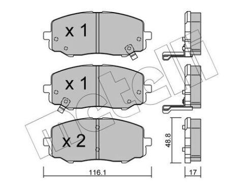 Колодки тормозные (передние) Hyundai i20 08-15