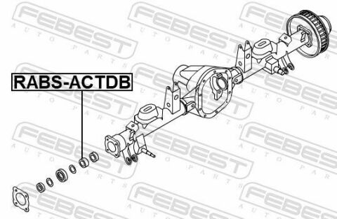 Кольцо ABS зад Ssang Yong Actyon/Rexton 01-13