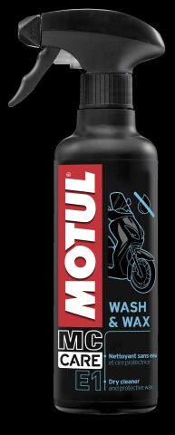 Средство для очистки мотоциклов (сухого) E1 Wash &amp; Wax (400ml)