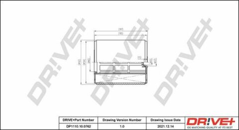 DP1110.10.0762 Drive+ Фільтр повітря