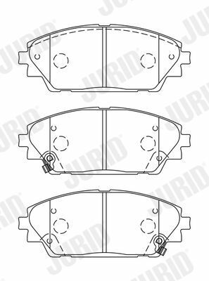 JURID MAZDA Тормозн.колодки передн.Mazda 3 13-