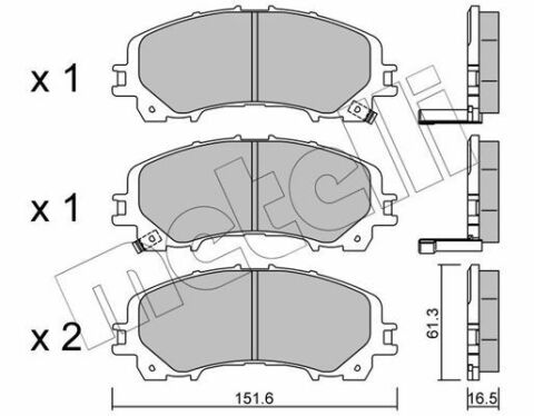 Колодки гальмівні (передні) Nissan Rogue 07-13/X-Trail/Infiniti Q50/Q60/QX50 13-/Renault Koleos 16-