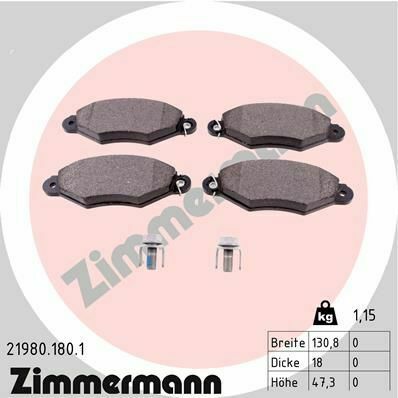 Колодки тормозные (передние) Citroen Xsara 97-05/Renault Kangoo 97- (Bosch)