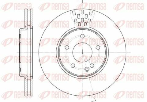 CHRYSLER Диск тормозной перед. (Вентил.) Crossfire, DB W203/210 (300*27,9)