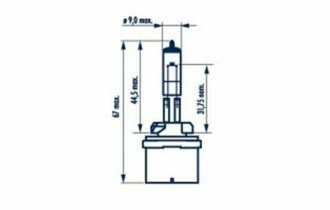 Автолампа H27W/1 12V 27W PG13 Halogen Miniature